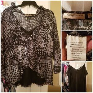 Crinkle top with tank